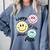 Happy To See Your Face Smile Face Teacher Back To School Comfort Colors Sweatshirt Blue Jean Happy To See Your Face Smile Face Teacher Back To School Comfort Colors Sweatshirt Blue Jean