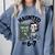 Haunted 67 Skeleton Math Teacher Halloween Costume Math Pun Comfort Colors Sweatshirt Blue Jean