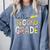 Hello Second Grade Team 2nd Grade Back To School Teacher Kid Comfort Colors Sweatshirt Blue Jean