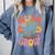Helping Little Minds Grow Teacher First Day Back To School Comfort Colors Sweatshirt Blue Jean