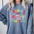 Helping Little Minds Grow Teacher Life Back To School Comfort Colors Sweatshirt Blue Jean