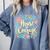 House Of Courage Flowers RCA School Teacher Student Tee Comfort Colors Sweatshirt Blue Jean