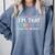 I'm That Educator They Told You About Teacher Educator Comfort Colors Sweatshirt Blue Jean
