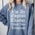 I'm An English Teacher Watch Your Language Teachers Comfort Colors Sweatshirt Blue Jean