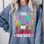 Instructional Assistant Loves Her Kids Teacher Assistant Comfort Colors Sweatshirt Blue Jean