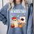 It's A Bootiful Day To Make Art Groovy Art Teacher Halloween Comfort Colors Sweatshirt Blue Jean