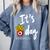 It's Fry Day Teacher Life Comfort Colors Sweatshirt Blue Jean It's Fry Day Teacher Life Comfort Colors Sweatshirt Blue Jean