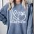 K Is For Kindergarten Kindergarten Teacher Men Women Girls Kids Comfort Colors Sweatshirt Blue Jean