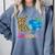 K Is For Kindergarten Teacher Tie Dye Back To School Kinder For Men Women Girls Kids Comfort Colors Sweatshirt Blue Jean