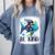 Be Kind Rainbow Fish Teacher Life Back To School Teaching Men Women Comfort Colors Sweatshirt Blue Jean