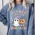 Kindergarten Boo Crew Halloween Floral Ghost Kinder Teacher Comfort Colors Sweatshirt Blue Jean Kindergarten Boo Crew Halloween Floral Ghost Kinder Teacher Comfort Colors Sweatshirt Blue Jean