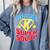 Kindergarten Super Squad Superhero Teacher Team Men Women Girls Kids Comfort Colors Sweatshirt Blue Jean