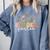 Kindergarten Teacher Wildflower Back To School Floral Outfit Men Women Comfort Colors Sweatshirt Blue Jean