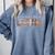 Latina Teacher Maestra Educated & Latino Teachers Women Comfort Colors Sweatshirt Blue Jean