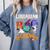 Librarian Boo Crew Teacher Student Halloween Costume Comfort Colors Sweatshirt Blue Jean