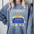 Literacy For All Visually Impaired Braille Teacher The Blind Comfort Colors Sweatshirt Blue Jean