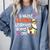 Llama Learning Teachers Students Alpaca Lover Back To School Comfort Colors Sweatshirt Blue Jean