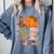 Love 2nd Grade Happy Fall Thanksgiving For 2nd Teacher For Men Women Girls Kids Comfort Colors Sweatshirt Blue Jean