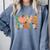 Love 5th Grade Thanksgiving Colorful Fall Leaves Teacher Comfort Colors Sweatshirt Blue Jean