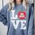 LOVE Apple 3rd Grade Teacher Student School Comfort Colors Sweatshirt Blue Jean LOVE Apple 3rd Grade Teacher Student School Comfort Colors Sweatshirt Blue Jean