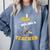 I Love Bee-Ing A Teacher Honey Bee Job Profession Comfort Colors Sweatshirt Blue Jean