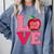 Love Kindergarten Cute Apple School Teacher Comfort Colors Sweatshirt Blue Jean Love Kindergarten Cute Apple School Teacher Comfort Colors Sweatshirt Blue Jean