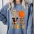 Love Pre-k Teacher Shirts Autumn Fall Pumpkin Fall Leopard Comfort Colors Sweatshirt Blue Jean