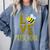 Love Preschool Back To School Yellow Bee Preschool Teacher For Men Women Girls Kids Comfort Colors Sweatshirt Blue Jean