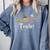 Love Teacher Wizards Back To School Halloween Comfort Colors Sweatshirt Blue Jean