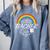 Luckiest Teacher Ever Rainbow- St Patricks Day Teacher Comfort Colors Sweatshirt Blue Jean Luckiest Teacher Ever Rainbow- St Patricks Day Teacher Comfort Colors Sweatshirt Blue Jean