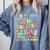 In My Maestra Era Spanish Bilingual Teacher Back To School Comfort Colors Sweatshirt Blue Jean