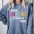 Maestra Fabulosa Bilingual Spanish Espanol Teacher School Comfort Colors Sweatshirt Blue Jean