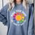 Make Your Mark For a International Dot Day Teacher Dot Lover Comfort Colors Sweatshirt Blue Jean