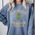 Mary Shelley's Monster Fan Club Gothic Horror Parody Comfort Colors Sweatshirt Blue Jean
