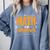 Math Is My Superpower Math Teacher Student Comfort Colors Sweatshirt Blue Jean