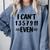 Math Teacher Can't Even Appreciation Science Day Comfort Colors Sweatshirt Blue Jean