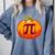 Math Teacher Halloween Costume Pumpkin Pi Pun Pie Men Comfort Colors Sweatshirt Blue Jean