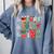 Be Merry Be Jolly Be Kind Merry Christmas Teacher Xmas PJs Comfort Colors Sweatshirt Blue Jean