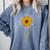 Music Teacher Shirt Sunflower Music Notes Musician Singer Comfort Colors Sweatshirt Blue Jean