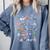 Ocean Animals Alphabet Cute Sea Life ABC Marine Kids Teacher Comfort Colors Sweatshirt Blue Jean