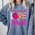 In October We Wear Pink Love Teacher Breast Cancer Awareness Comfort Colors Sweatshirt Blue Jean