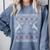 Oh Chemistree Ugly Christmas Sweater Science Student Teacher Comfort Colors Sweatshirt Blue Jean
