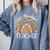 One Thankful Teacher Thanksgiving Rainbow Leopard Fall Comfort Colors Sweatshirt Blue Jean One Thankful Teacher Thanksgiving Rainbow Leopard Fall Comfort Colors Sweatshirt Blue Jean