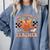 One Thankful Teacher Thanksgiving Retro Groovy Fall Teachers Comfort Colors Sweatshirt Blue Jean