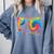 P Is For Preschool Tie Dye Back To School Teacher Men Women Girls Kids Comfort Colors Sweatshirt Blue Jean