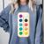 Paint Palette ArtSet Halloween Costume For Teachers Students For Men Women Kids Comfort Colors Sweatshirt Blue Jean