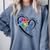 Para Heart Teacher Paraprofessional Paraeducator Men Women Comfort Colors Sweatshirt Blue Jean Para Heart Teacher Paraprofessional Paraeducator Men Women Comfort Colors Sweatshirt Blue Jean
