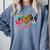 Peace Love Boston Terrier Tie Dye Dog Lover For Men Women Girls Kids Comfort Colors Sweatshirt Blue Jean