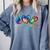 Peace Love Physical Education Tie Dye Sports PE Teacher Comfort Colors Sweatshirt Blue Jean
