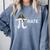 Pirate Pi Math Pie Halloween Costume Teacher Men Women Comfort Colors Sweatshirt Blue Jean